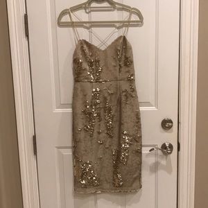 Gold Sequin Dress with zipper!